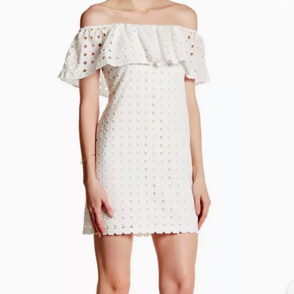 NWT Cynthia Steffe Allison Off-The-Shoulder Dress